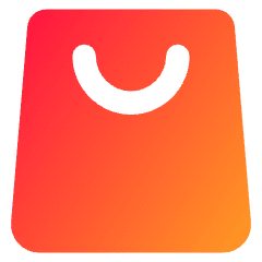 Shopping Bag Icon from Core Gradient Set