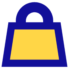 Shopping Bag Hand Bag 2 Icon from Sharp Pop Set