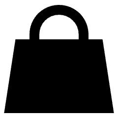 Shopping Bag Hand Bag 2 Icon from Sharp Solid Set