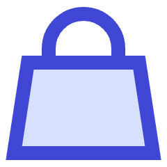 Shopping Bag Hand Bag 2 Icon from Sharp Duo Set