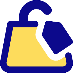 Shopping Bag Hand Bag Price Tag Icon from Core Pop Set