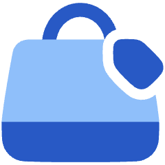 Shopping Bag Hand Bag Price Tag Icon from Plump Flat Set