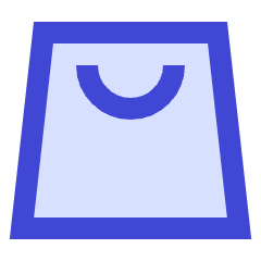 Shopping Bag Icon from Sharp Duo Set