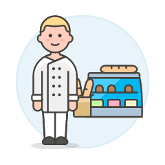 Baker 1 Illustration from UX Colors Set