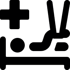 Bandage Leg Hanging Hospital Icon from Ultimate Bold Set