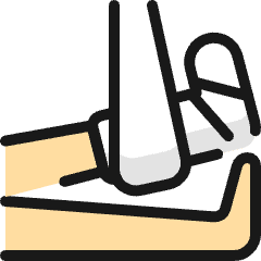 Bandage Leg Hanging Icon from Ultimate Colors Set