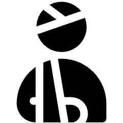 Bandage Shoulder Head Icon from Ultimate Bold Set