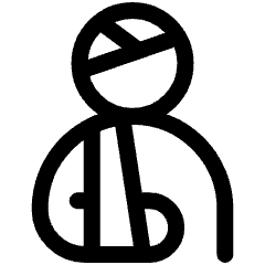 Bandage Shoulder Head Icon from Ultimate Regular Set