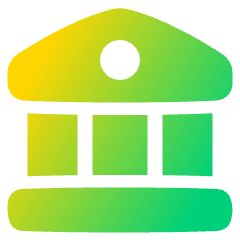 Bank Icon from Plump Gradient Set