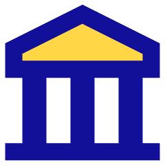Bank Icon from Sharp Pop Set