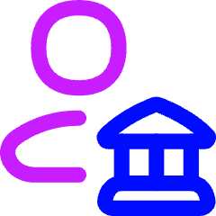 Bank Broker Icon from Flex Neon Set
