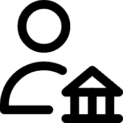 Bank Broker Icon from Core Line Set