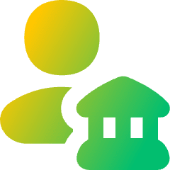 Bank Broker Icon from Flex Gradient Set
