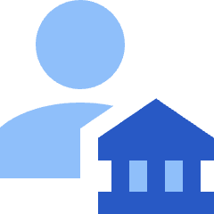 Bank Broker Icon from Sharp Flat Set