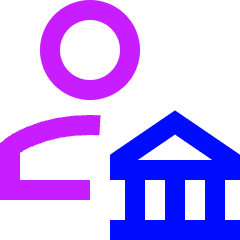 Bank Broker Icon from Sharp Neon Set