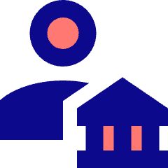 Bank Broker Icon from Sharp Pop Set