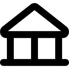 Bank Icon from Micro Line Set