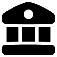 Bank Icon from Plump Solid Set