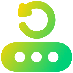 Change Account Pin Password Icon from Plump Gradient Set