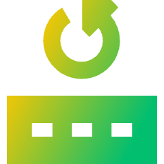 Change Account Pin Password Icon from Sharp Gradient Set
