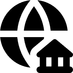 International Bank Icon from Core Solid Set