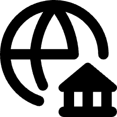 International Bank Icon from Core Remix Set
