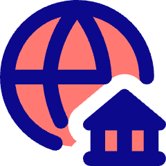 International Bank Icon from Core Pop Set