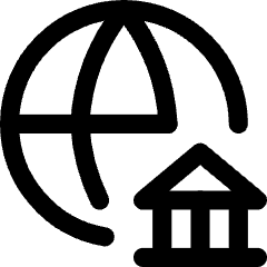 International Bank Icon from Core Line Set