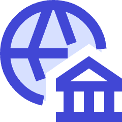 International Bank Icon from Sharp Duo Set