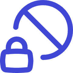 Permanent Block Account Security Icon from Flex Duo Set