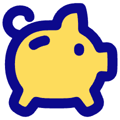 Piggy Bank Icon from Plump Pop Set