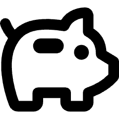 Piggy Bank Icon from Core Remix Set