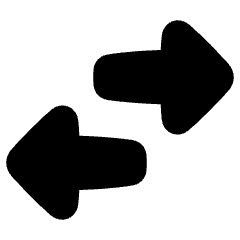 Swap Exchange Transaction Icon from Plump Solid Set