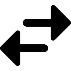 Swap Exchange Transaction Icon from Core Solid Set