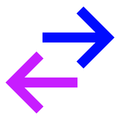 Swap Exchange Transaction Icon from Sharp Neon Set