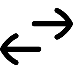 Swap Exchange Transaction Icon from Flex Line Set