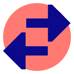 Swap Exchange Transaction Icon from Sharp Pop Set