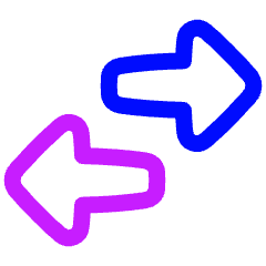 Swap Exchange Transaction Icon from Plump Neon Set