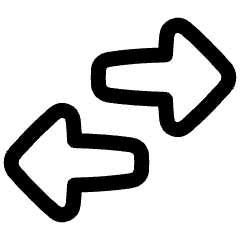 Swap Exchange Transaction Icon from Plump Line Set