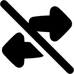 Swap Exchange Transaction Off Disabled Icon from Plump Solid Set