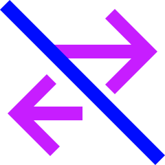 Swap Exchange Transaction Off Disabled Icon from Sharp Neon Set