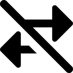 Swap Exchange Transaction Off Disabled Icon from Core Solid Set
