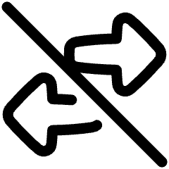 Swap Exchange Transaction Off Disabled Icon from Plump Line Set