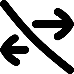 Swap Exchange Transaction Off Disabled Icon from Flex Solid Set