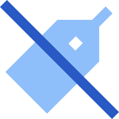 Tag Icon from Sharp Flat Set