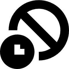 Temporary Block Account Security Icon from Sharp Solid Set