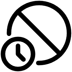 Temporary Block Account Security Icon from Plump Line Set