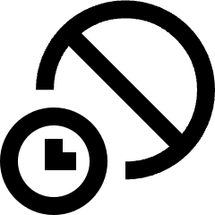 Temporary Block Account Security Icon from Sharp Line Set