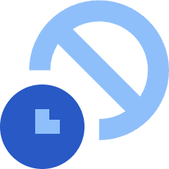 Temporary Block Account Security Icon from Sharp Flat Set