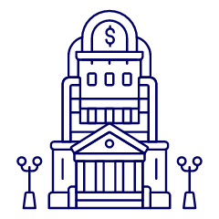 Bank Building 1 Illustration from UX Line Set